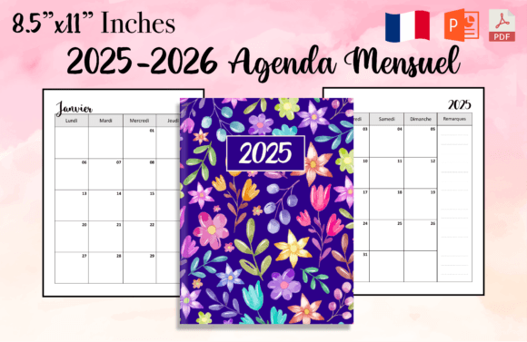 2025-2026 Agenda Mensuel Planner: A Comprehensive Tool for Organization and Productivity