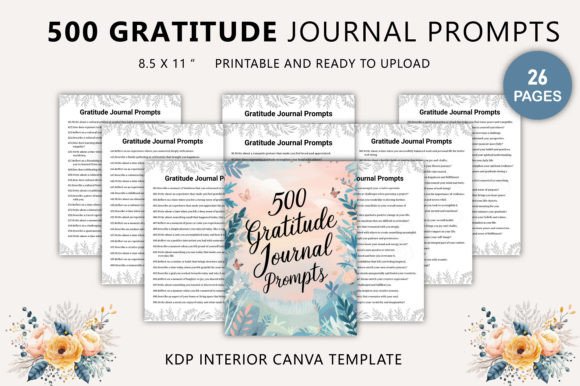 500 Gratitude Journal Prompts: A Powerful Tool for Daily Reflection and Mindfulness