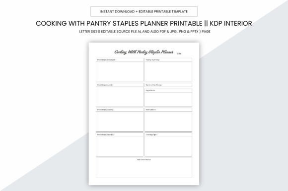 Cooking with Pantry Staples Planner: A Practical Guide for Everyday Use