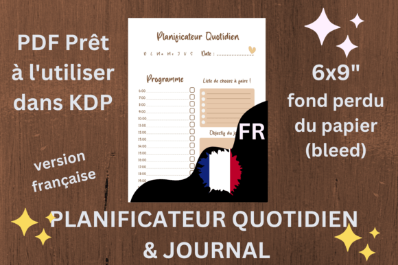 Daily Planner and Diaries FR, KDP Ready