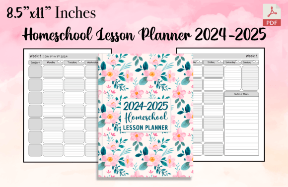Homeschool Lesson Planner 2024-2025: A Comprehensive Tool for Structured Learning
