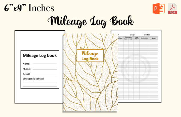 Mileage Log Book for KDP
