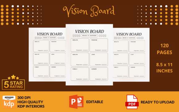 Vision Board Planner KDP Interior: A Practical Tool for Creative and Professional Goals
