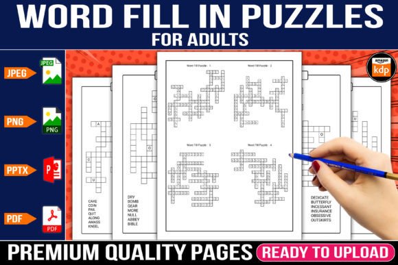 Word Fill in Puzzles for Adults Vol - 02: A Unique Blend of Fun and Learning