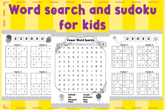 Word Search and Sudoku for Kids Activity: A Practical Tool for Learning and Engagement